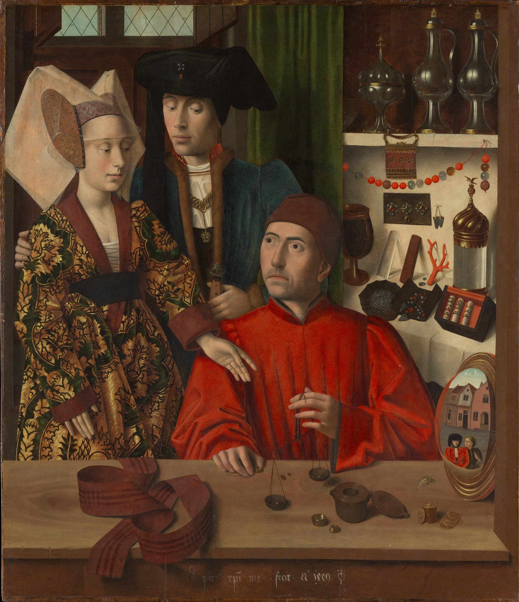 Petrus Christus, A Goldsmith in His Shop, 1449